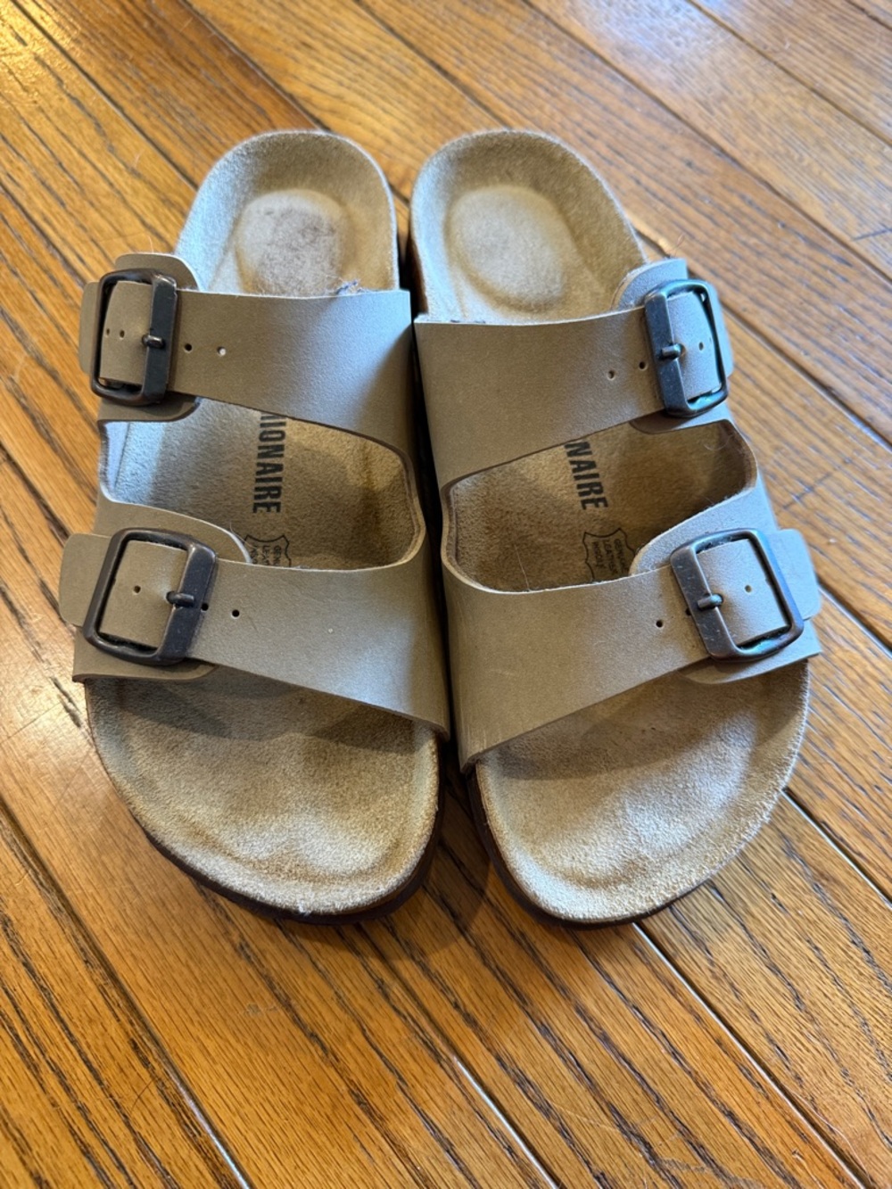 Cushionaire Double-Buckle Sandals - Taupe